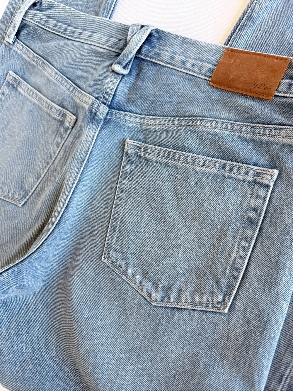 J.Crew Slouchy Boyfriend Jeans Light Wash 100% Cotton Relaxed Fit Size 27